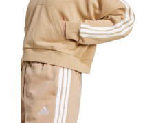 Dámská mikina s&nbsp;kapucí Essentials French Terry Quarter Zip beige JX7676 3