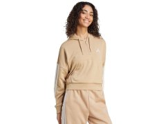 Dámská mikina s&nbsp;kapucí Essentials French Terry Quarter Zip beige JX7676 5