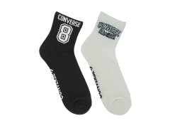 Ponožky Converse, 2 ks, bílé a černé, E1345A 1