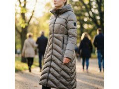 Zeměpisná oblast Norsko BLANCHE LONG TAUPE DB LADY 0116 TAUPE dámská bunda (WZ5490F/GN-TAUPE) 5
