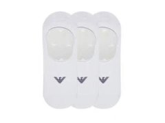 Ponožky Emporio Armani z mikrofleecu Calza, bavlněné, bílé, sada 3 párů 2