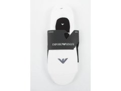 Ponožky Emporio Armani z mikrofleecu Calza, bavlněné, bílé, sada 3 párů 3