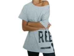 Šedé tričko Reebok Faves 2