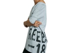 Šedé tričko Reebok Faves 3