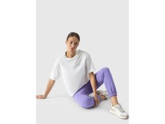 Dámské tričko oversize s potiskem 4F 4FRSS24TTSHF2089-11S 4