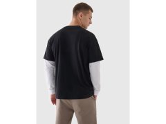 Oversize hladké unisex tričko 4F 4FRAW24TTSHU2672-20S 1