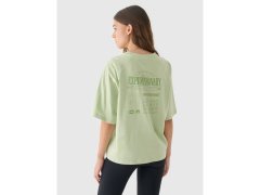 Dámské tričko oversize s potiskem 4F 4FRAW24TTSHF2583-44S 1