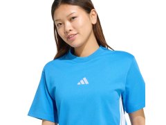 Dámské bavlněné tričko adidas Essentials 3-Stripes světle modrá KC5197 3