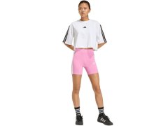Dámské šortky adidas Essentials 3-Stripes High Waisted Biker shorts pink KT1625 dámské 5