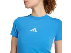 Adidas Essentials dámské tričko 3-Stripes Slim Baby světle modré KD2341 4