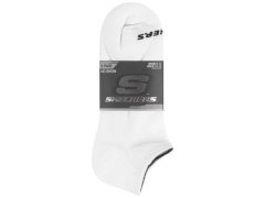 Skechers, 3 ks, unisex, bez froté, neviditelné ponožky S114041-100, bílé, velikosti 39–42 1