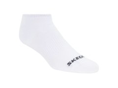 Skechers, 3 ks, unisex, bez froté, neviditelné ponožky S114041-100, bílé, velikosti 39–42 2