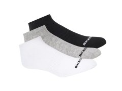 Skechers 3 ks unisex bez froté, neviditelné ponožky S114041-107, bílé, velikosti 39–42 2