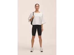 Dámské tričko Casall Aria Cropped Boatneck, bílé 1