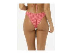 Červené plavky RIP CURL Shell Cove High Leg Cheeky 2