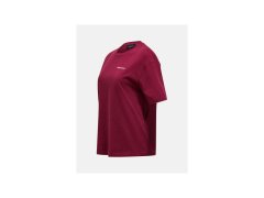 Tričko PEAK PERFORMANCE W Graphic Tee v barvě bordó 1