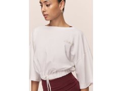 Dámské tričko CASALL Heavy Cotton Crop Tee, bílá barva 2