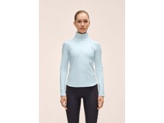 Dámské tričko CASALL Serene Half Zip Long Sleeve, modrá barva 1