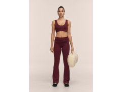 Dámské kalhoty CASALL Sublime Folded Flare Pants, barva bordová 2