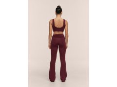 Dámské kalhoty CASALL Sublime Folded Flare Pants, barva bordová 3