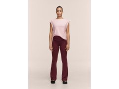 Dámské kalhoty CASALL Sublime Folded Flare Pants, barva bordová 5