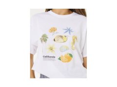 Dámské tričko RIP CURL Poolside Heritage Tee, bílé 4
