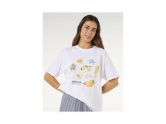 Dámské tričko RIP CURL Poolside Heritage Tee, bílé 5