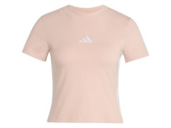 Dámské tričko adidas Essentials 3-Stripes Slim Baby v pastelově růžové barvě KD2343 1