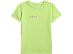 Dámské tričko 4F F2717 světle žluté 4FWSS26TTSHF2717 73S 1