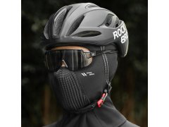 Cyklistická kukla Rockbros LF25699 z&nbsp;fleece – černá 1