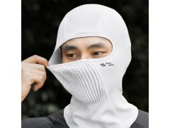 Cyklistická kukla Rockbros LF25699 z fleece – bílá 3