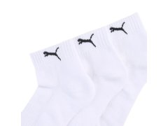 Ponožky Puma Cushioned Quarter, balení po 3 kusech, bílé, 938581 02 1