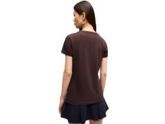 Dámské tričko Puma ESS Small No.1 Logo Tee(s), tmavě hnědé, 682373, 33 3