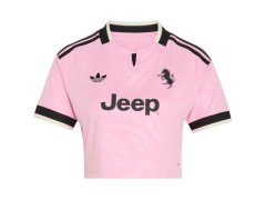 Dámské tričko adidas Juventus 26/27 Away Cropped Jersey, růžovo-černé, KB8842 1