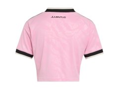 Dámské tričko adidas Juventus 26/27 Away Cropped Jersey, růžovo-černé, KB8842 2