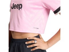 Dámské tričko adidas Juventus 26/27 Away Cropped Jersey, růžovo-černé, KB8842 5