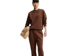 Dámské kalhoty Nike Studio Fleece Medium Weigh, hnědé, IM8078 259, dámské 3