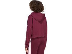 Dámská mikina adidas Essentials 3-Stripes z francouzského froté s čtvrtinovým zipem, vínová, KF8316 2
