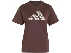 Dámské tričko adidas Animal Graphic, hnědé, KT2676 1