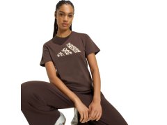 Dámské tričko adidas Animal Graphic, hnědé, KT2676 4