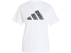 Dámské tričko adidas Animal Graphic, bílé, KT9719 1
