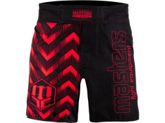 Šortky na MMA MASTERS PULSE SMMA-P, černé a červené 2