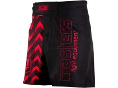 Šortky na MMA MASTERS PULSE SMMA-P, černé a červené 3