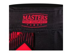 Šortky na MMA MASTERS PULSE SMMA-P, černé a červené 6