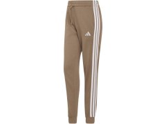 Dámské kalhoty adidas Essentials 3-Stripes Fleece Slim, béžové, KF8317 1