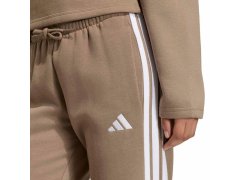 Dámské kalhoty adidas Essentials 3-Stripes Fleece Slim, béžové, KF8317 3