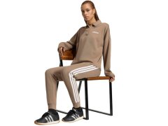 Dámské kalhoty adidas Essentials 3-Stripes Fleece Slim, béžové, KF8317 5