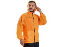Unisex bunda do deště Basico Fluo RJ001 0028 oranžová - Givova 5