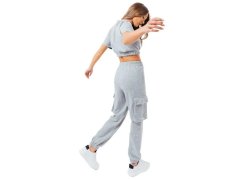 Justhype Sweat Crop Tričko-Cargo Joggers W LABON004 1