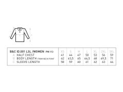 B&C ID.001 LSL /women Dámské piqué polo s dlouhým rukávem 01.0I13 heather grey 2